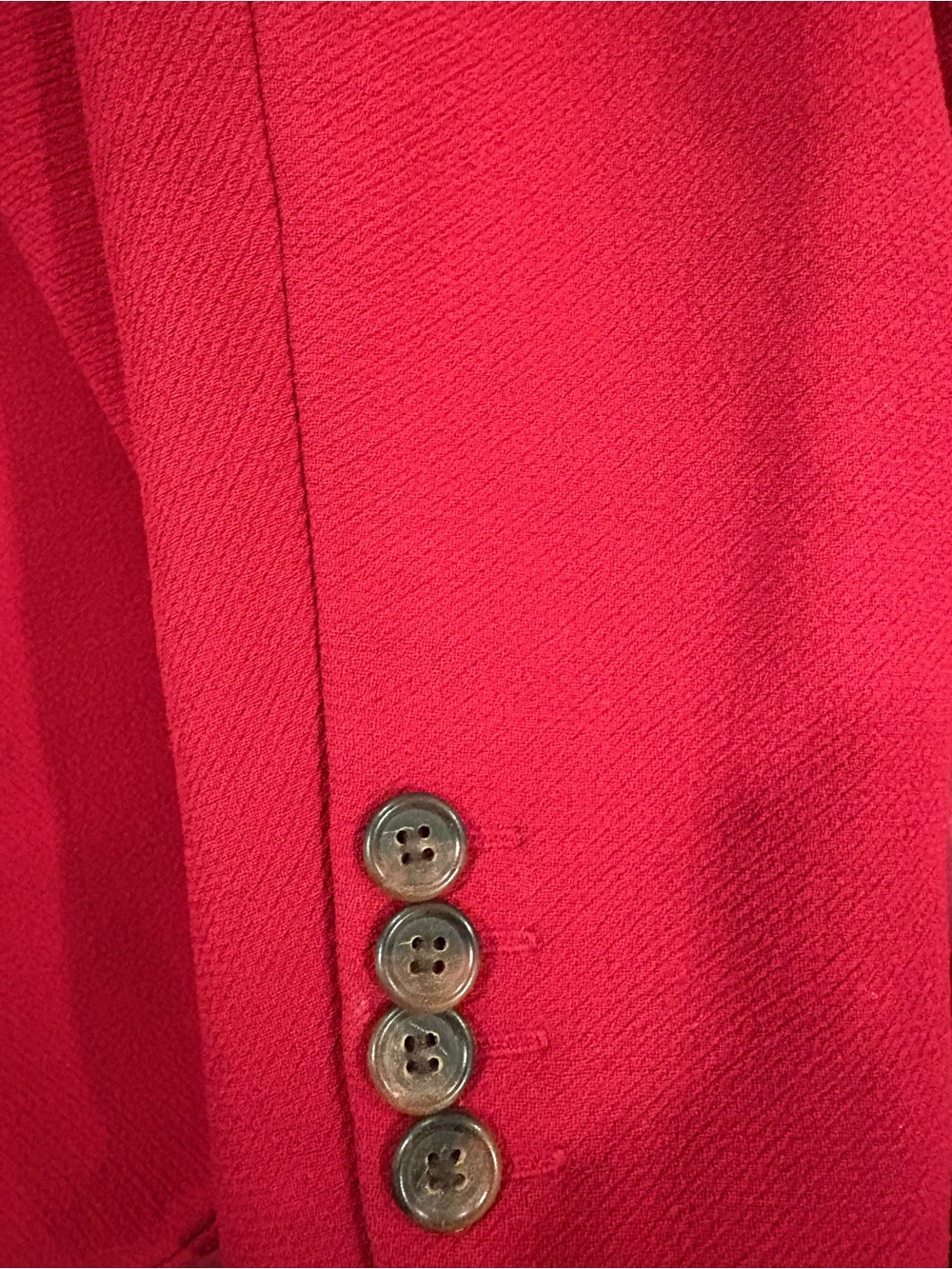 J. Crew Red Wool-Blend Single-Breasted Coat - Picture 4 of 14